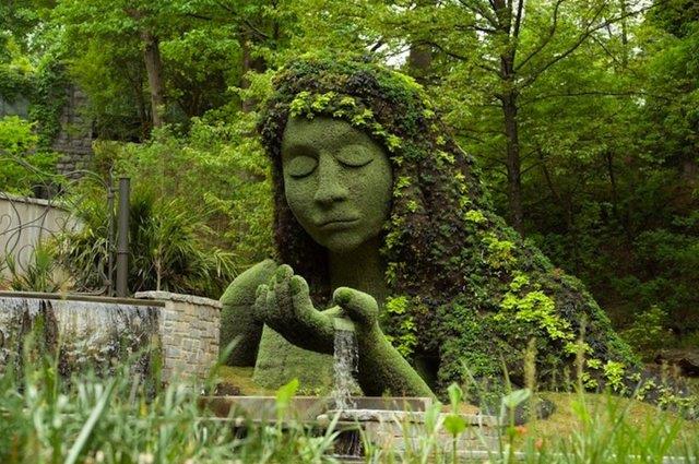 bitki-heykelleri-kadın